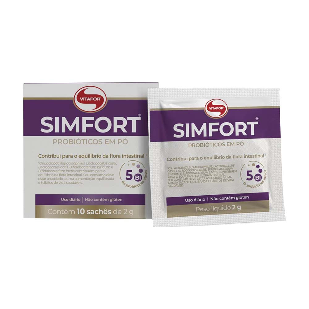 Probióticos Simfort Box 20g Vitafor
