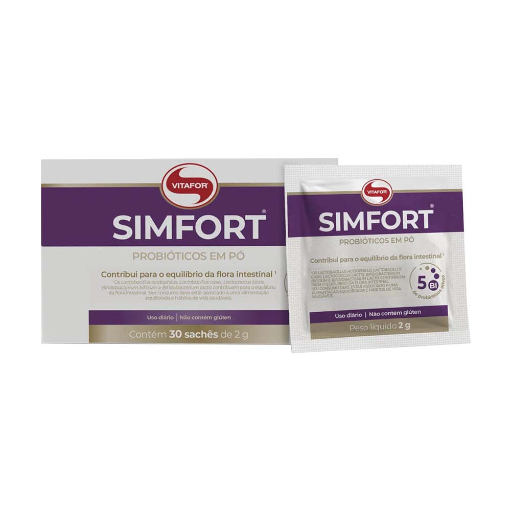 Probióticos Simfort Box 60g Vitafor