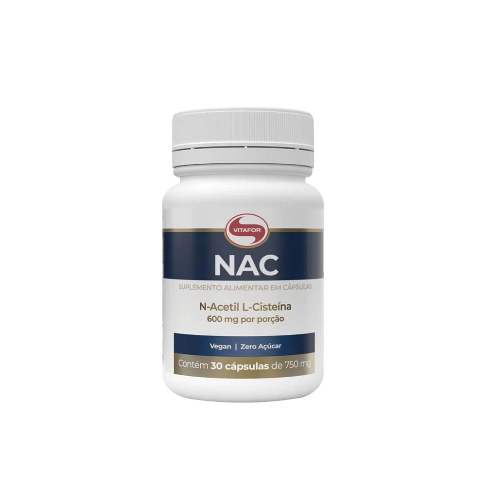 NAC N-Acetil L-Cisteína 30 Cápsulas Vitafor