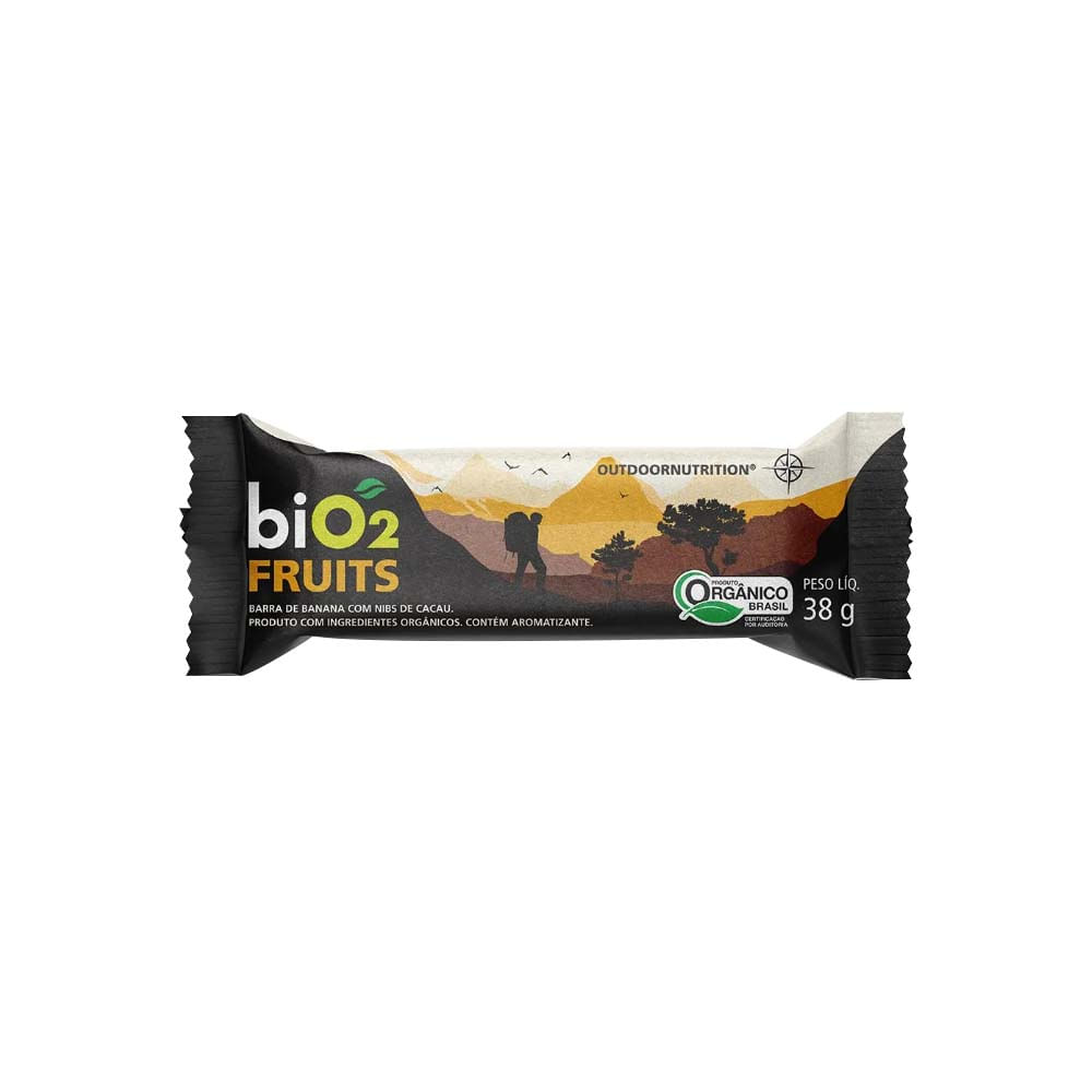 Barra Orgânica de Banana com Nibs de Cacau Fruits 38g Bio2