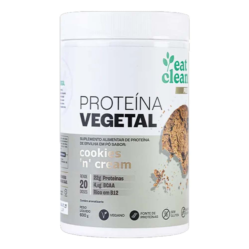 Proteína Vegetal Cookies n Cream 600g Eat Clean