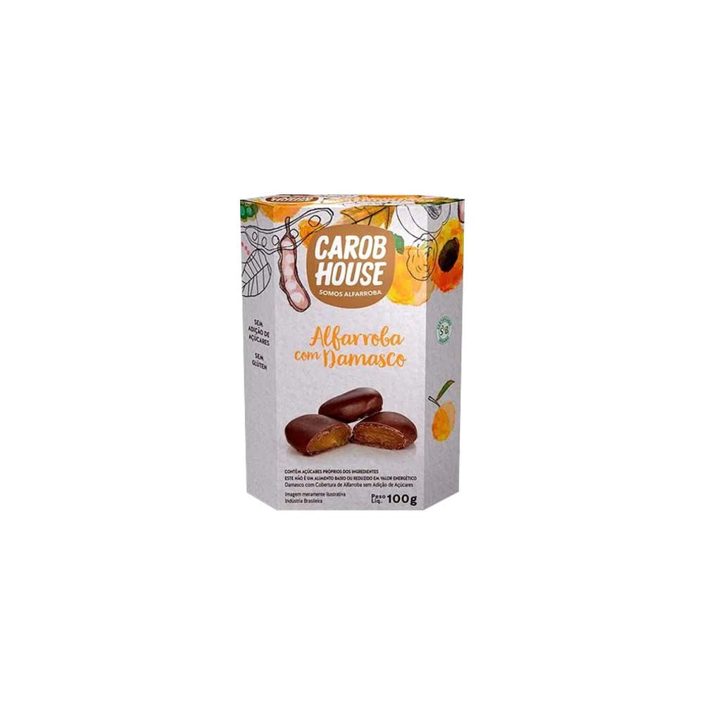 Alfarroba com Damasco 100g Carob House