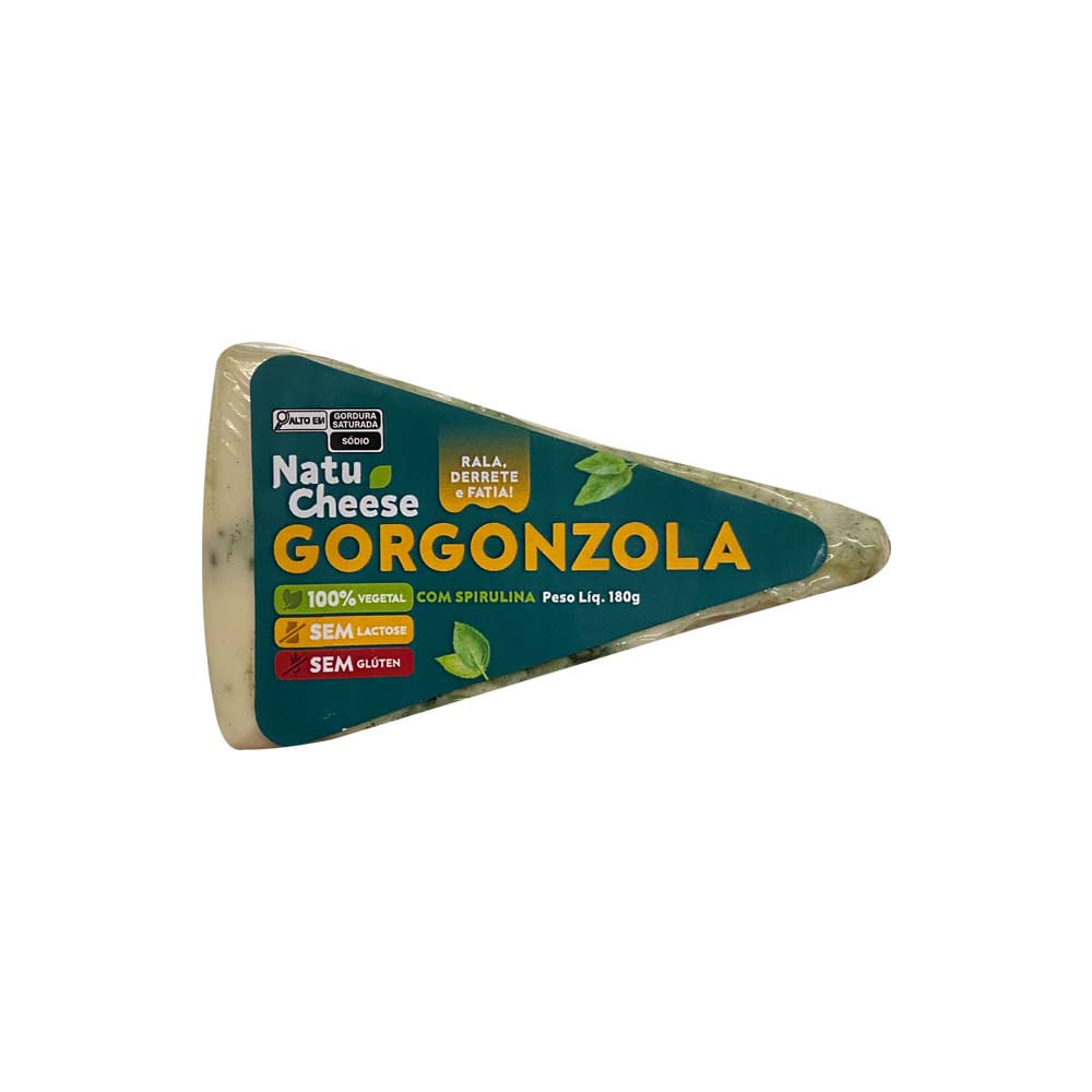 Queijo Gorgonzola com Spirulina Vegano 180g Natu Cheese