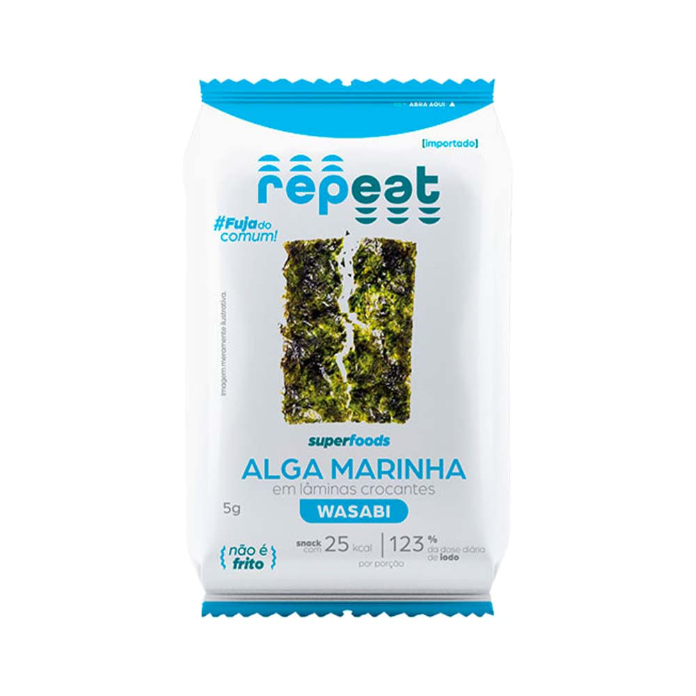 Snack de Alga Marinha com Wasabi 5g Repeat