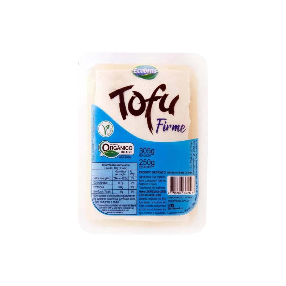 Tofu Orgânico Firme 250g Ecobras