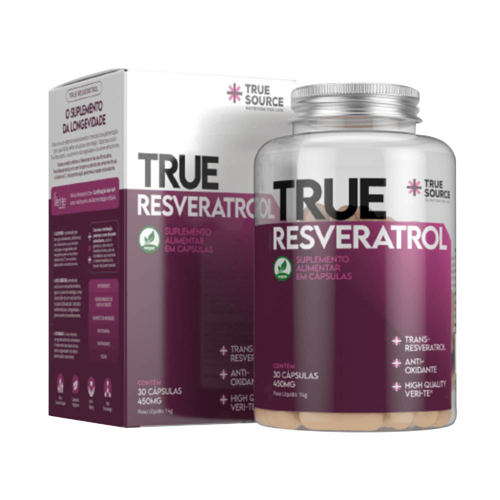 True Resveratrol 30 Cápsulas True Source