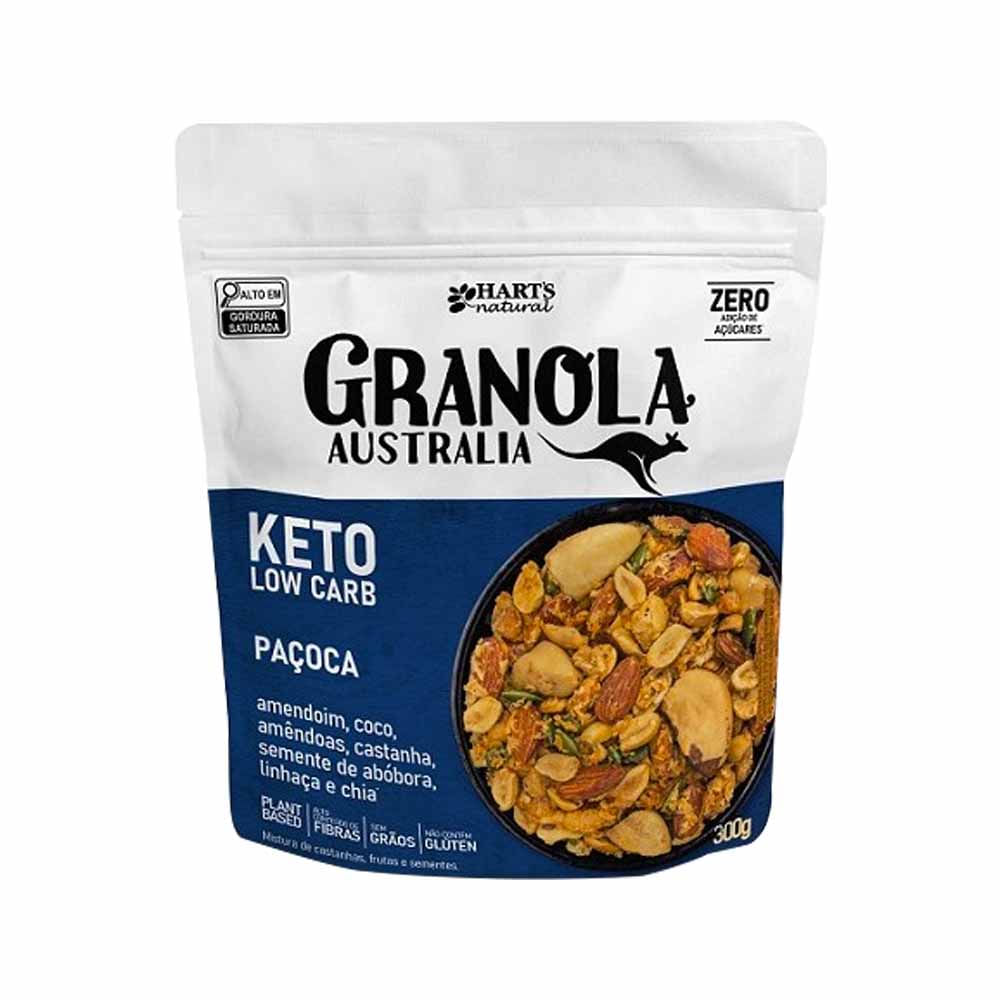 Granola Keto Low Carb Paçoca 300g Harts Natural