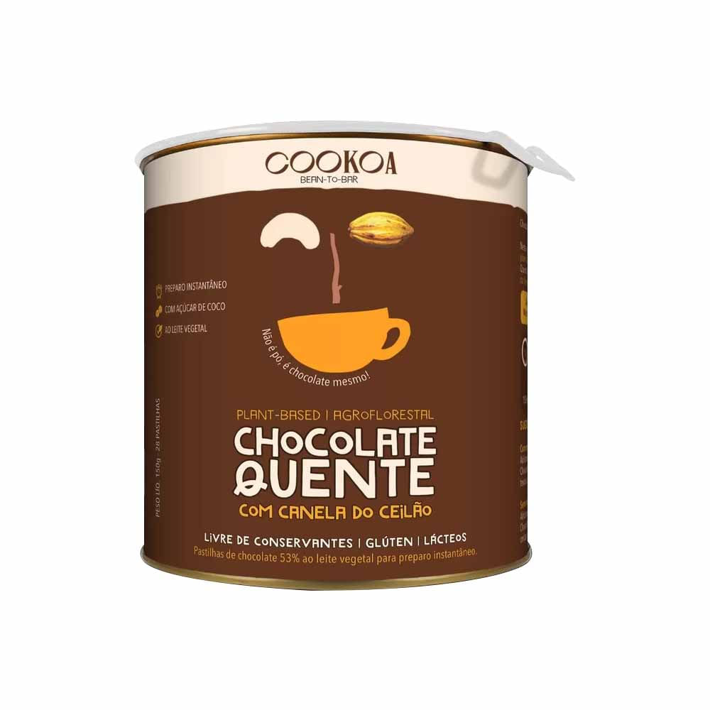 Chocolate Quente com Canela do Ceilão em Pastilhas 150g Cookoa