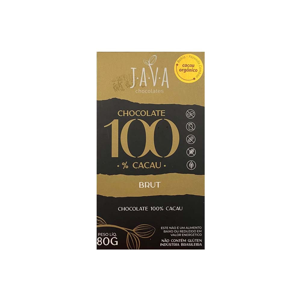 Chocolate Brut 100% Cacau 80g Java