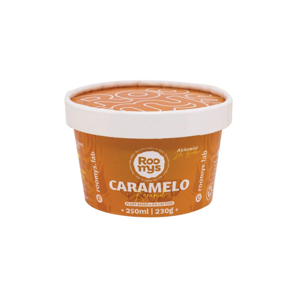 Sorvete Vegano Caramelo 250ml Roomys
