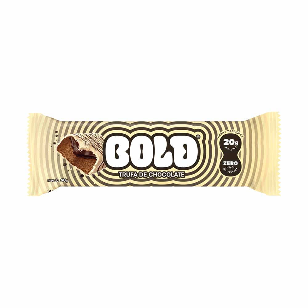 Barrinha Bold Bar Trufa de Chocolate 60g Bold Nutrition