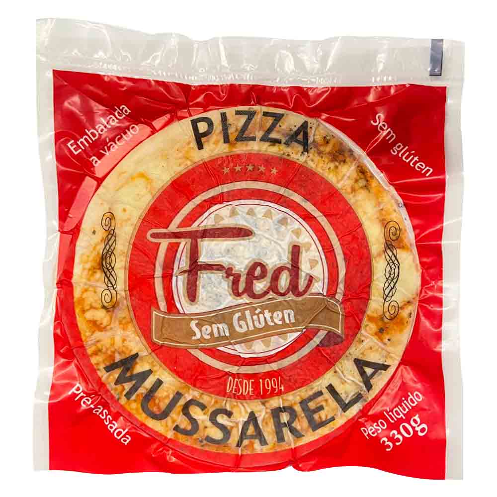 Pizza de Mussarela Sem Glúten 330g Fred Sem Glúten