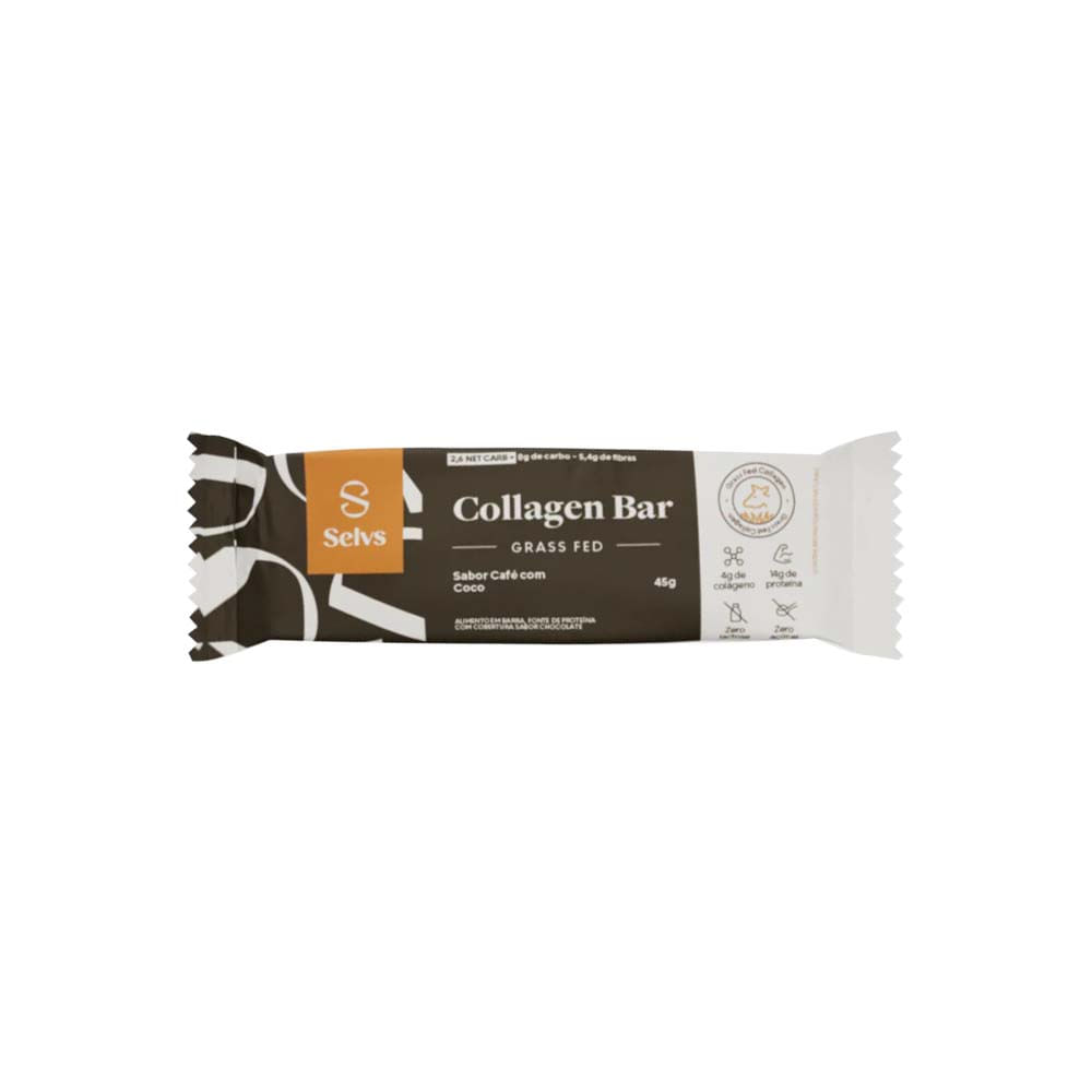 Collagen Bar Café com Coco 45g Selvs