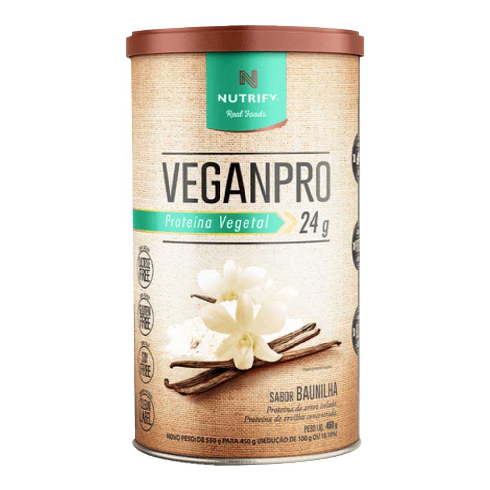 Veganpro Proteína Vegetal Sabor Baunilha 450g Nutrify