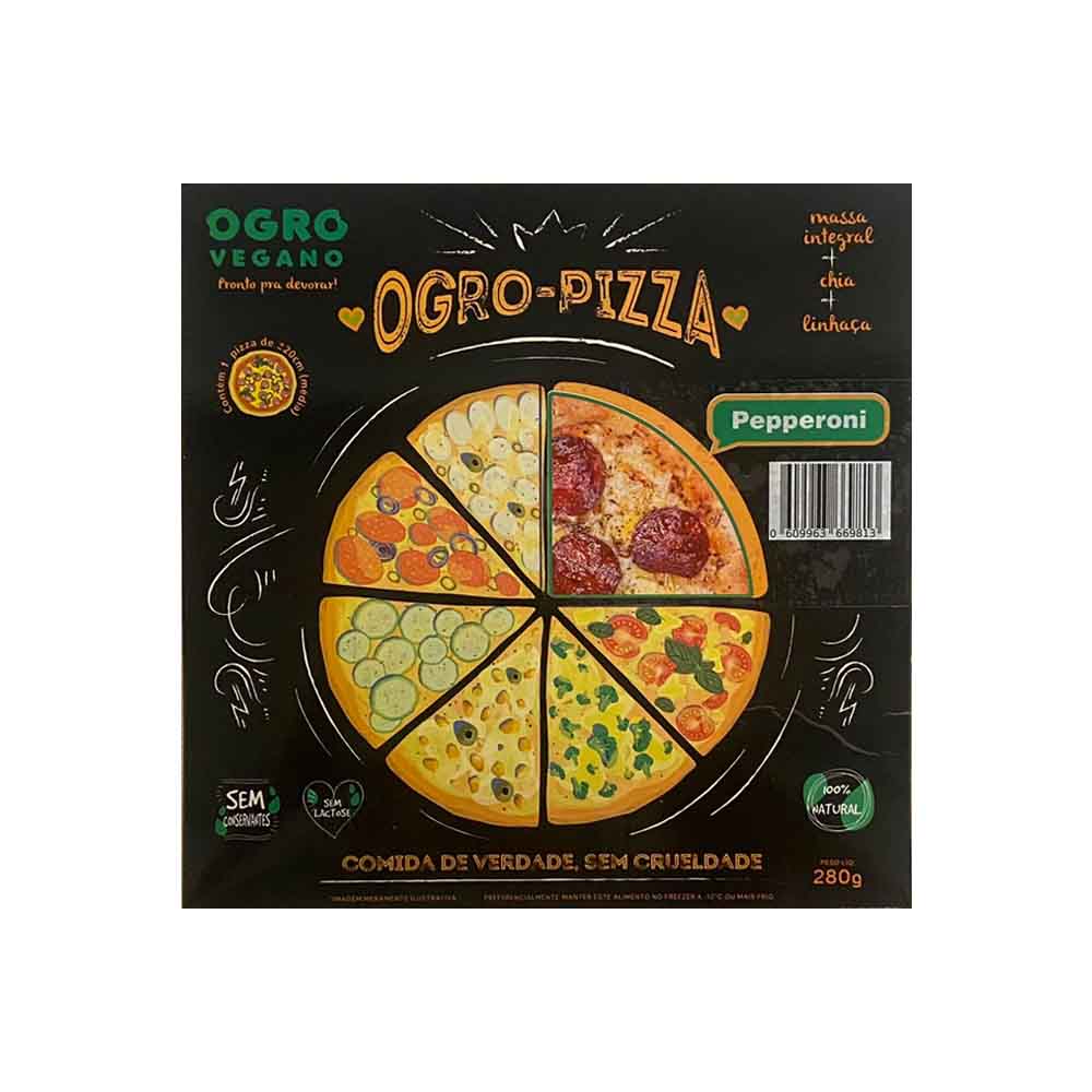 Pizza Vegana Pepperoni 280g Ogro Vegano