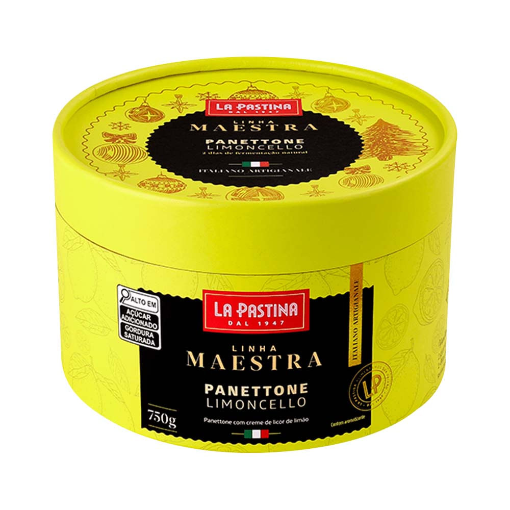 Panettone Italiano Artesanal com Creme Limoncello 750g La Pastina