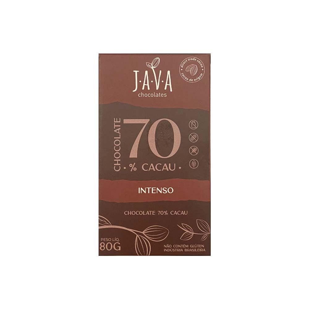 Chocolate 70% Cacau Intenso 80g Java
