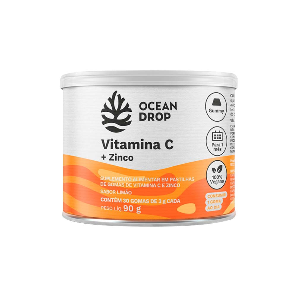 Gummy Vitamina C + Zinco 90g Ocean Drop