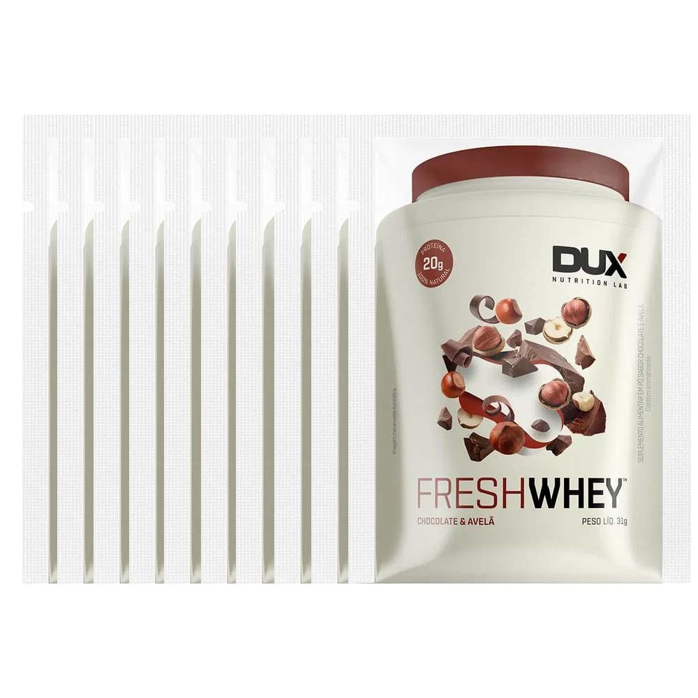 Whey Protein FreshWhey Chocolate e Avelã 31g Dux