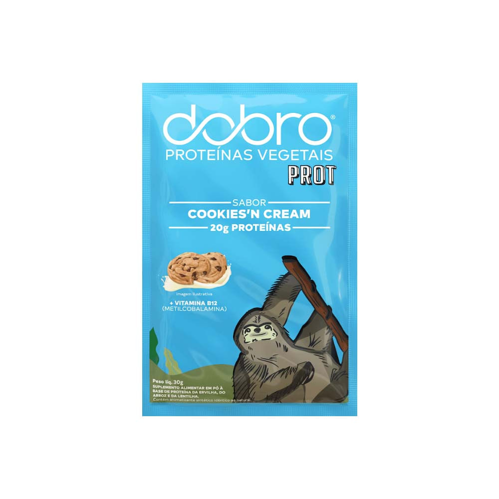 Proteína Vegetal Sabor Cookies n Cream 30g Dobro