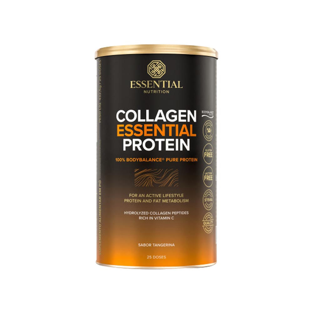 Collagen Essential Protein Tangerina 432,5g Essential Nutrition
