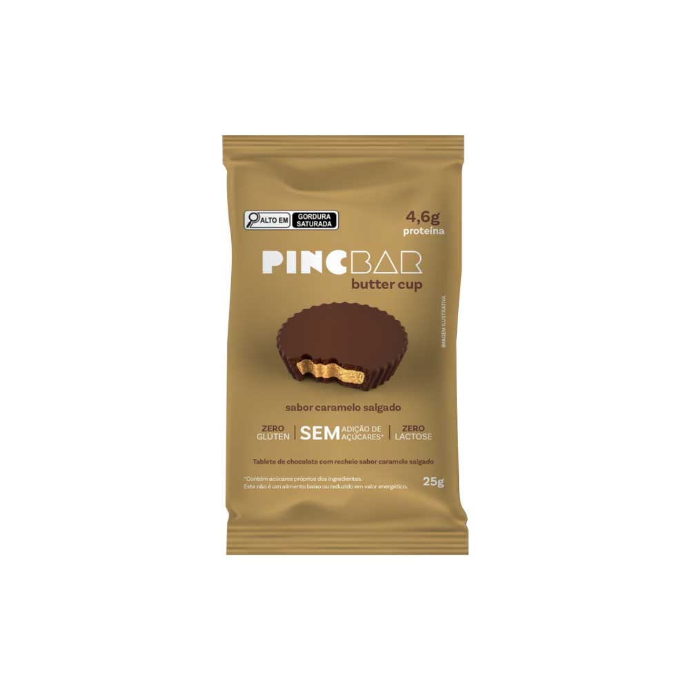 Butter Cup Tablete de Chocolate Caramelo Salgado 25g Pincbar