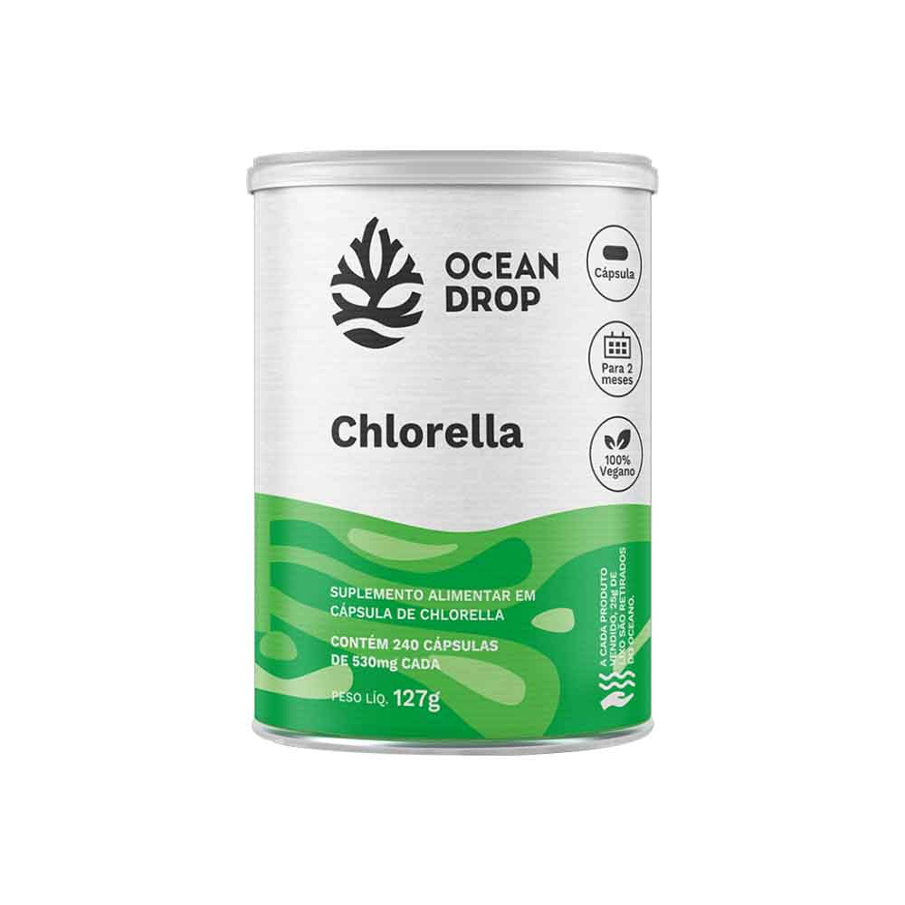 Chlorella 240 Cápsulas Ocean Drop