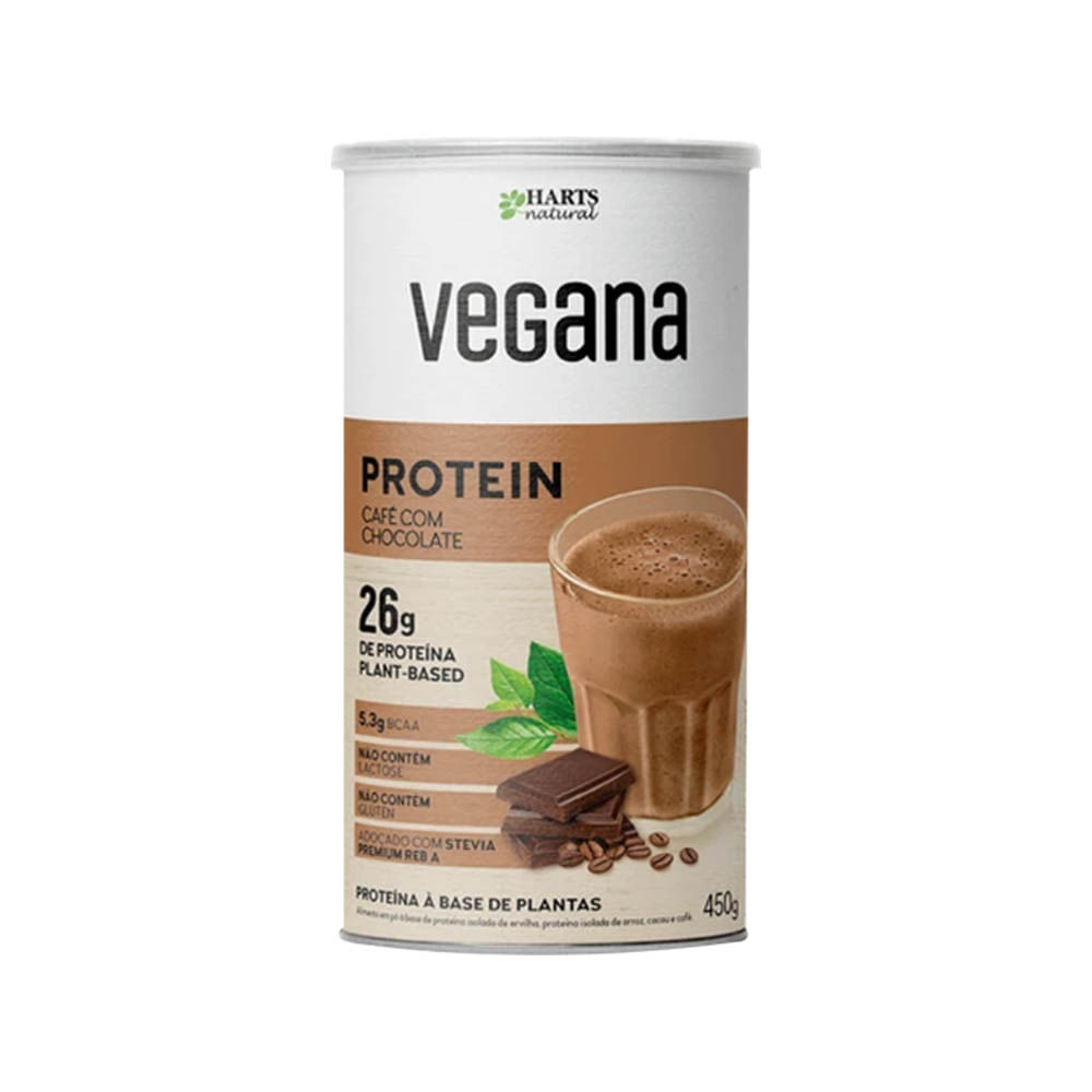 Proteína Vegana Café com Chocolate 450g Harts Natural