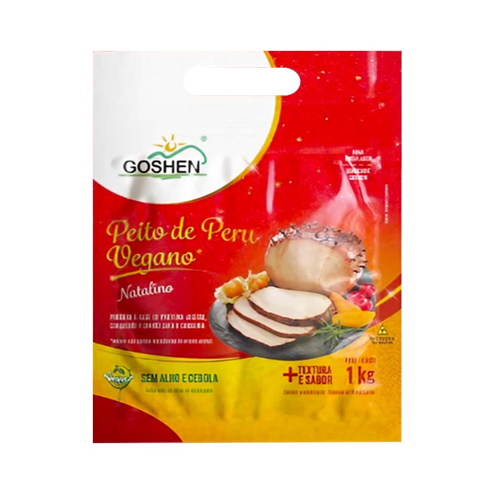 Peito de Peru Vegano Natalino 1Kg Goshen