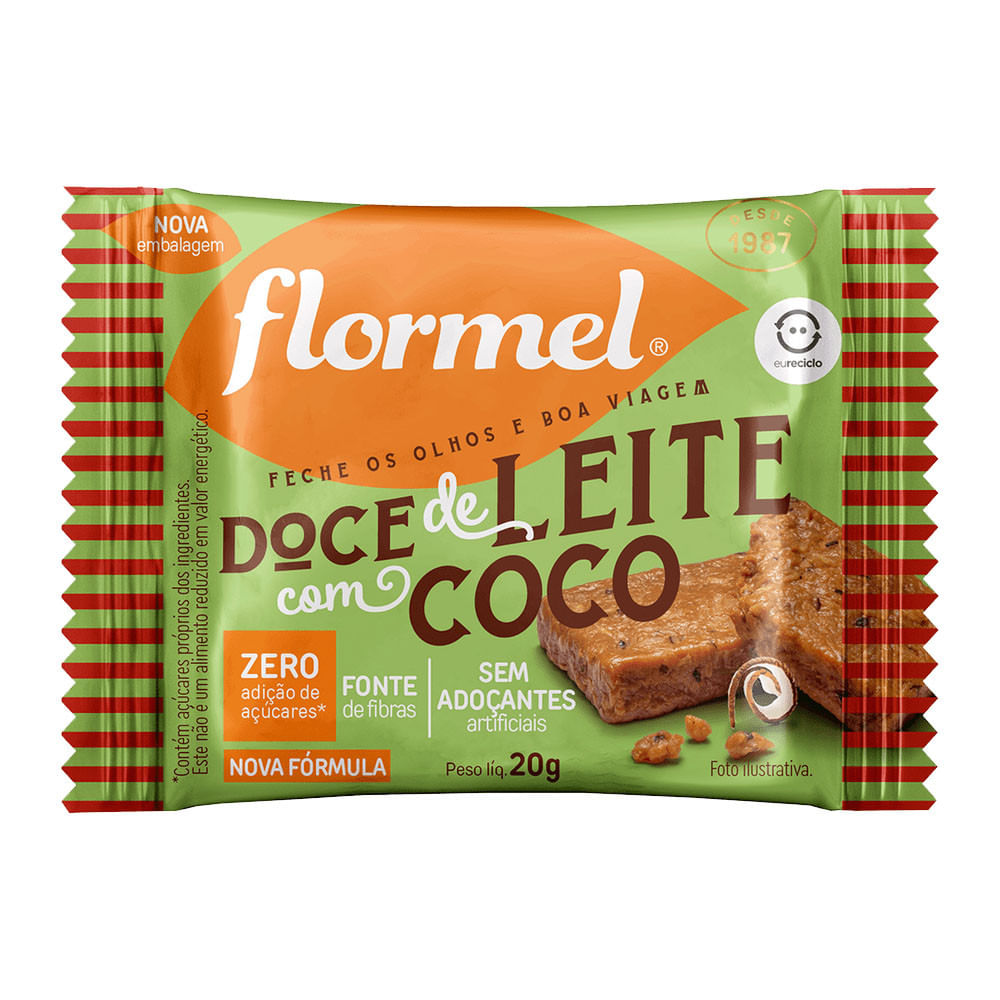 Doce de Leite com Coco Zero Açúcar 20g Flormel