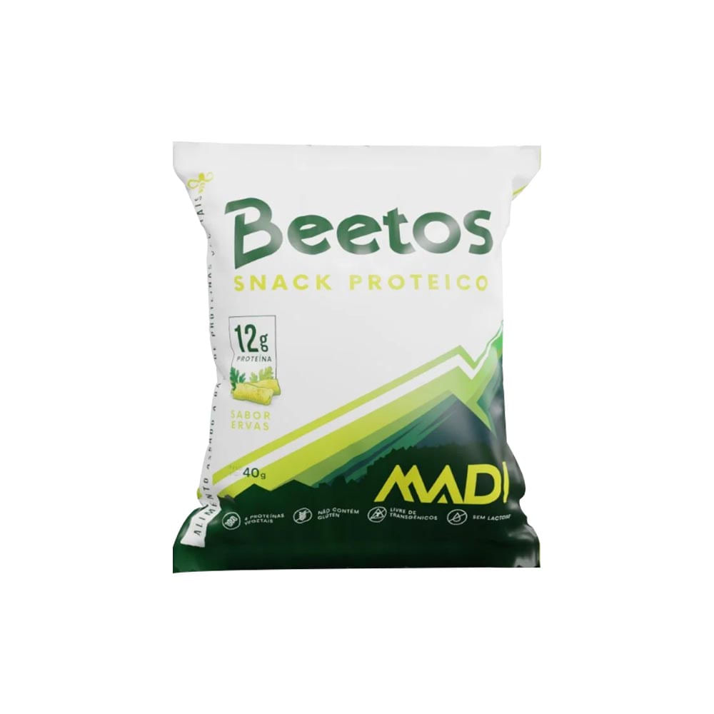 Snack Proteico BEETOS Sabor Ervas 40g Madi Wellness