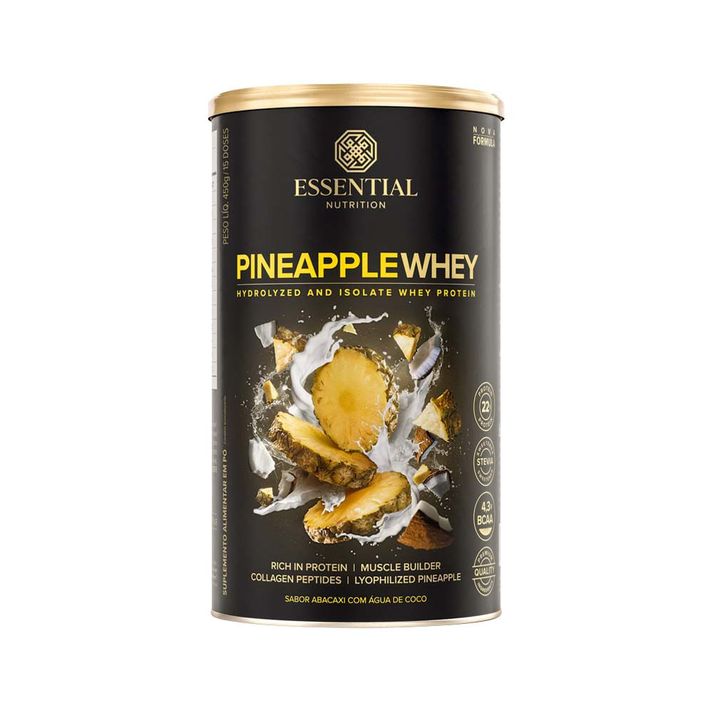 Pineapple Whey Protein Hidrolisado e Isolado 450g Essential Nutrition