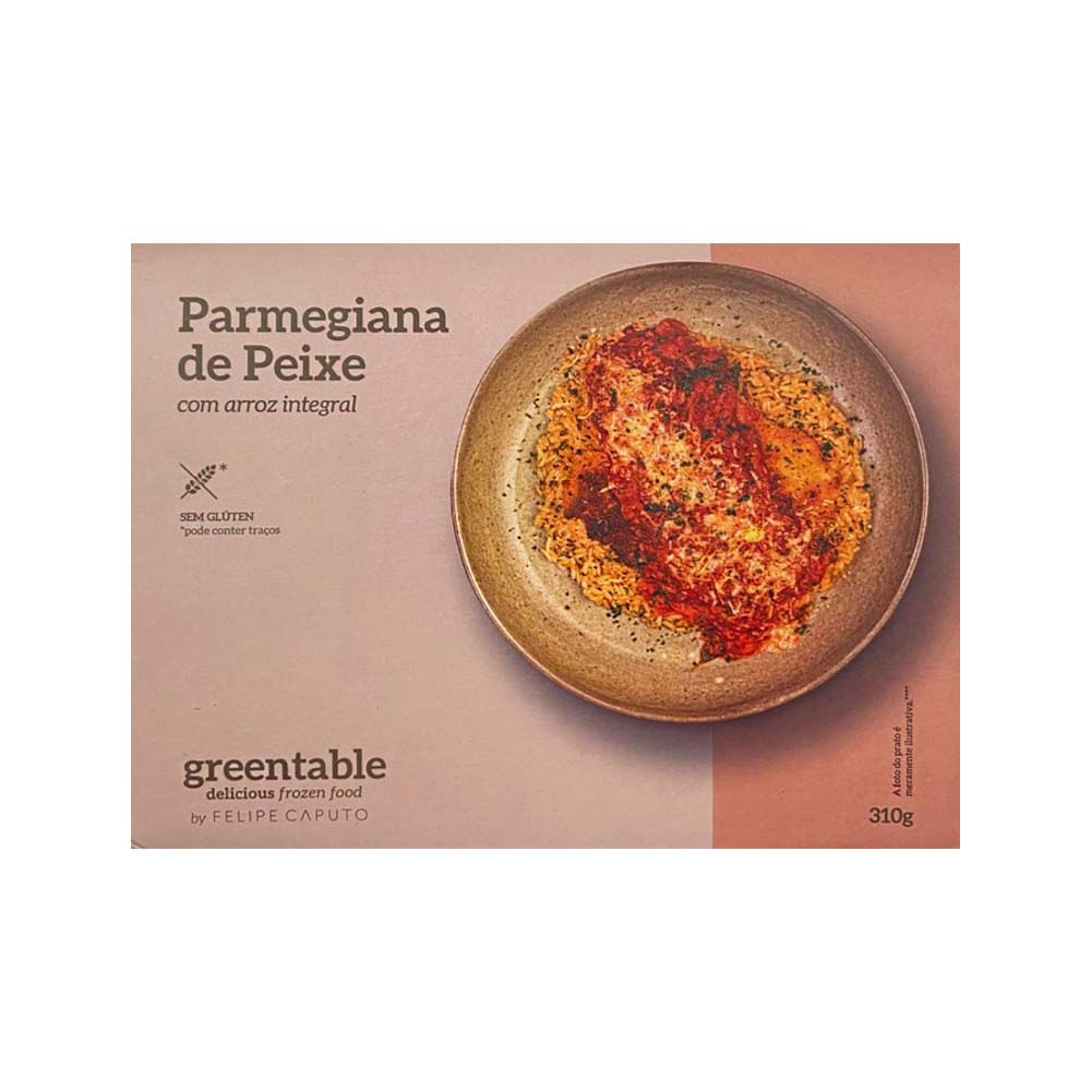 Parmegiana de Peixe com Arroz Integral 310g Green Table