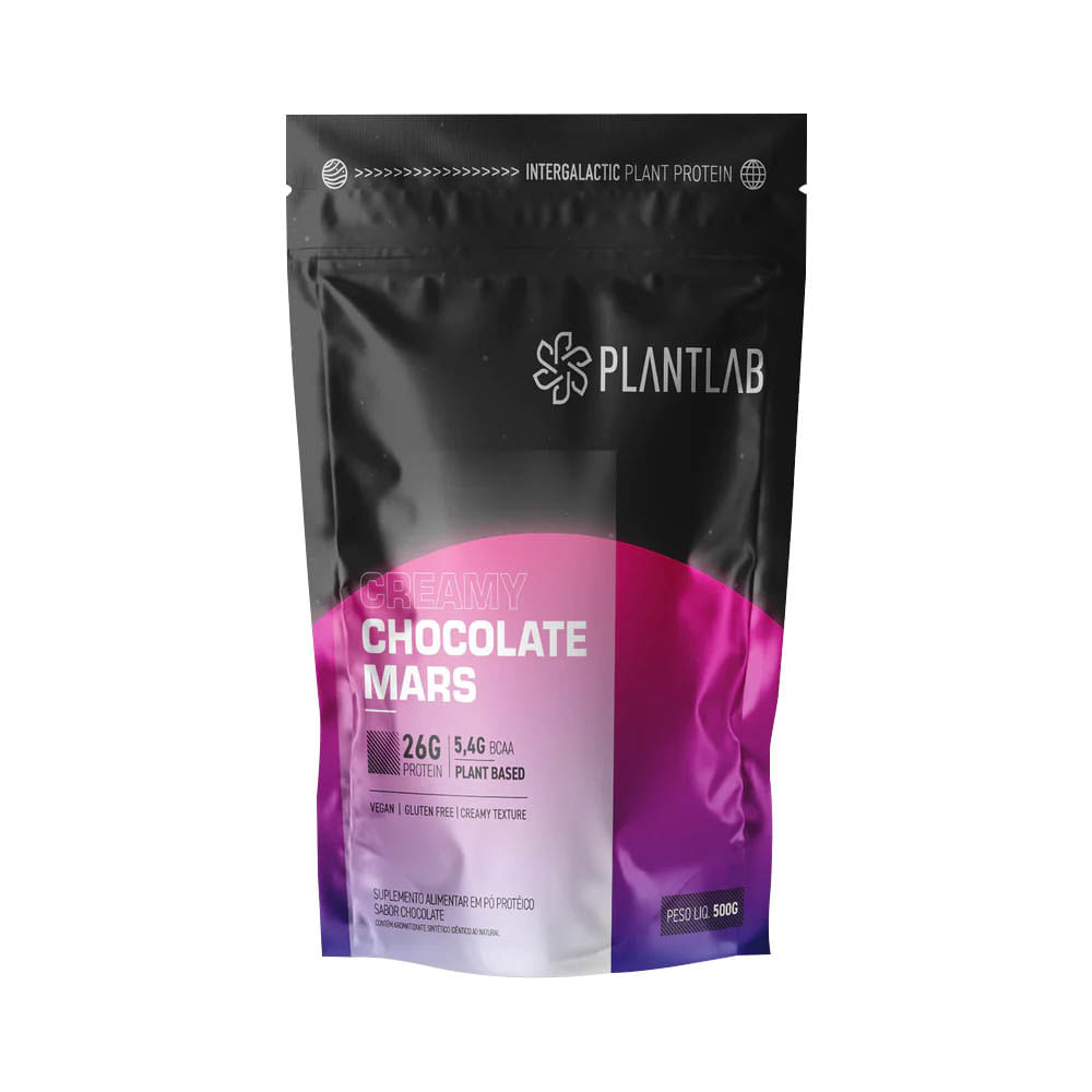 Proteína Vegetal Cremosa Chocolate Mars 500g PlantLab