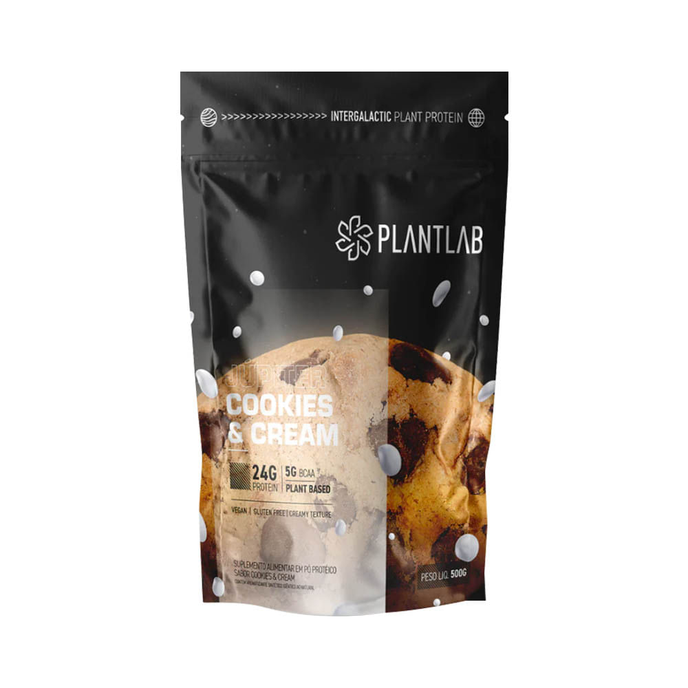 Proteína Vegetal Cremosa Cookies and Cream 500g PlantLab