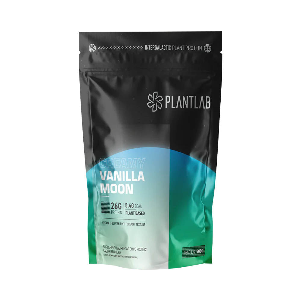 Proteína Vegetal Cremosa Vanilla Moon 500g PlantLab
