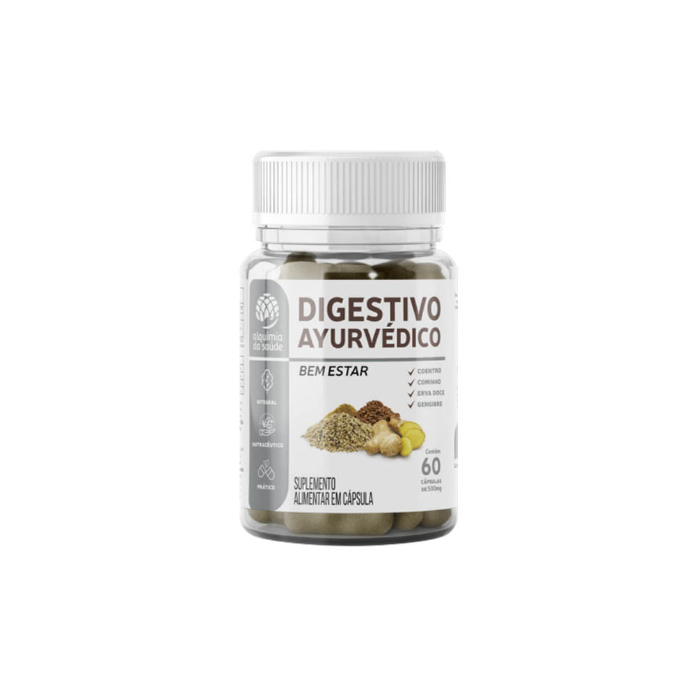 Digestivo Ayurvédico 60 Cápsulas Alquimia da Saúde
