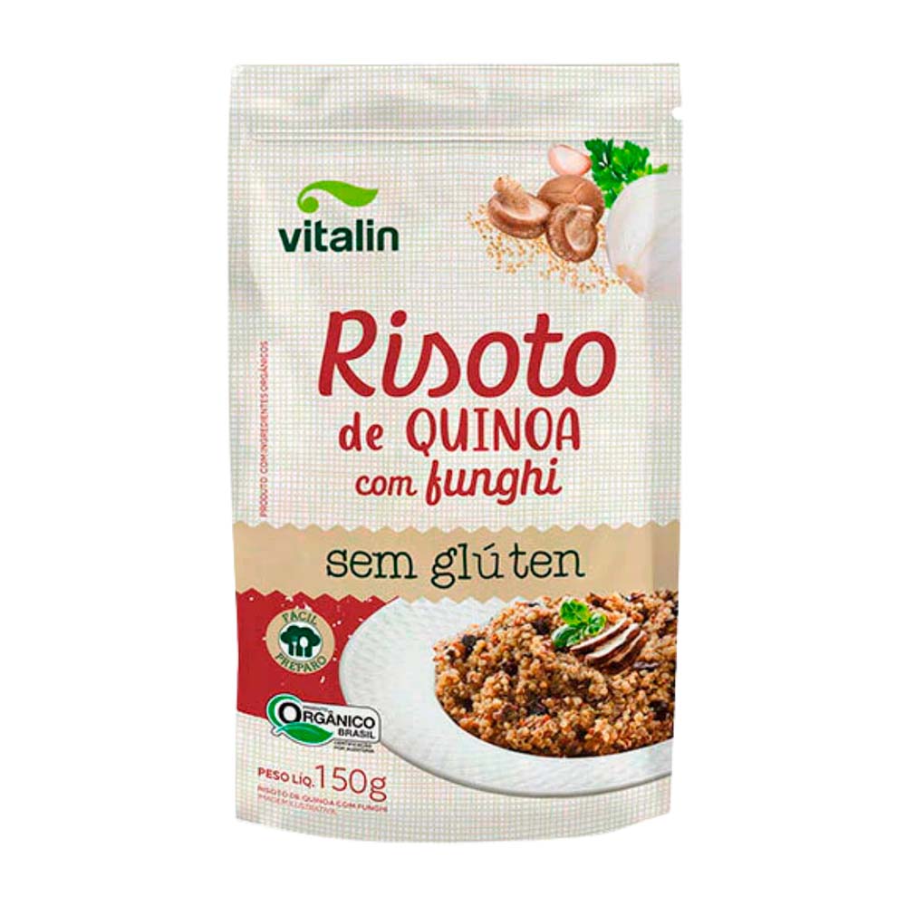 Risoto de Quinoa com Funghi Sem Glúten 150g Vitalin