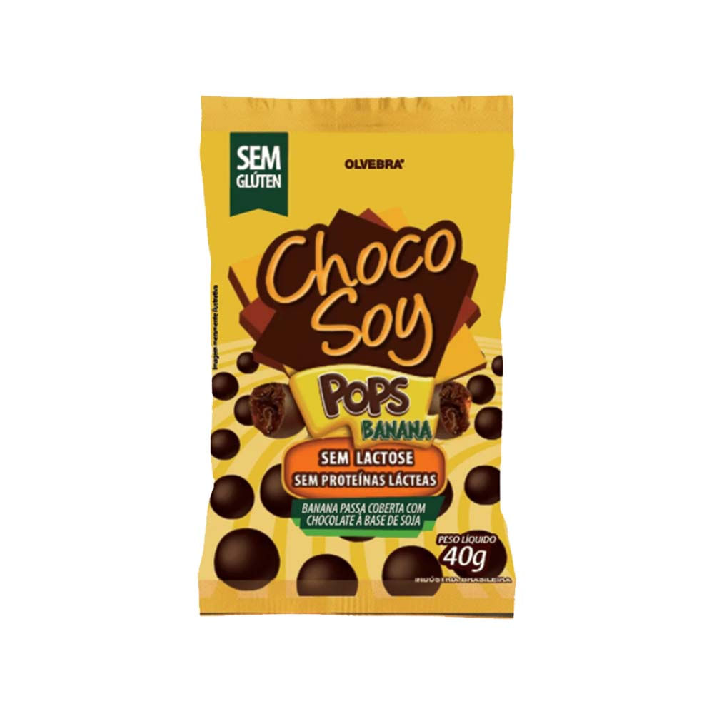 Choco Soy Pops Banana 40g Olvebra