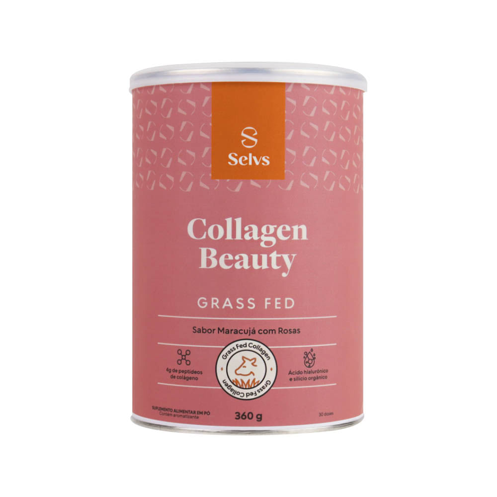 Collagen Beauty Grass Fed Maracujá com Rosas 360g Selvs