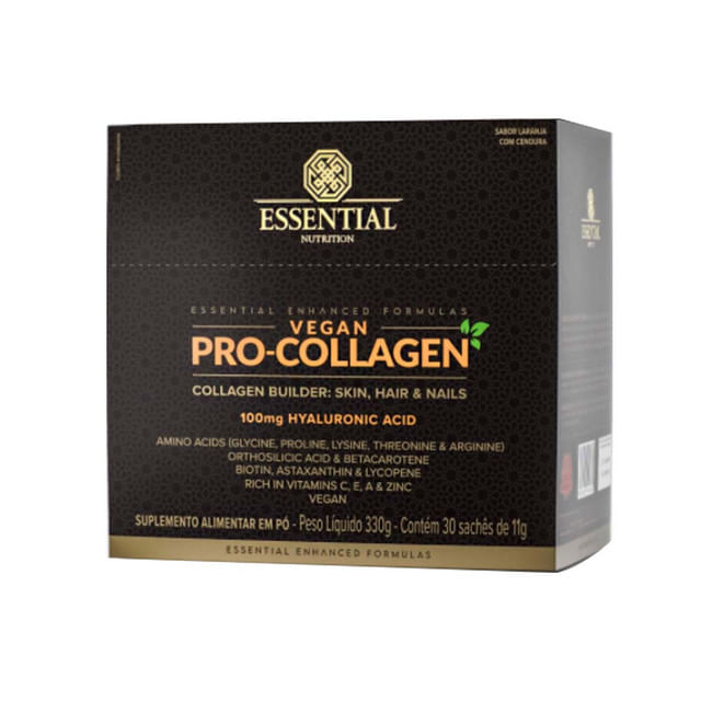 Pro-Collagen Vegan Laranja com Cenoura Box Essential Nutrition