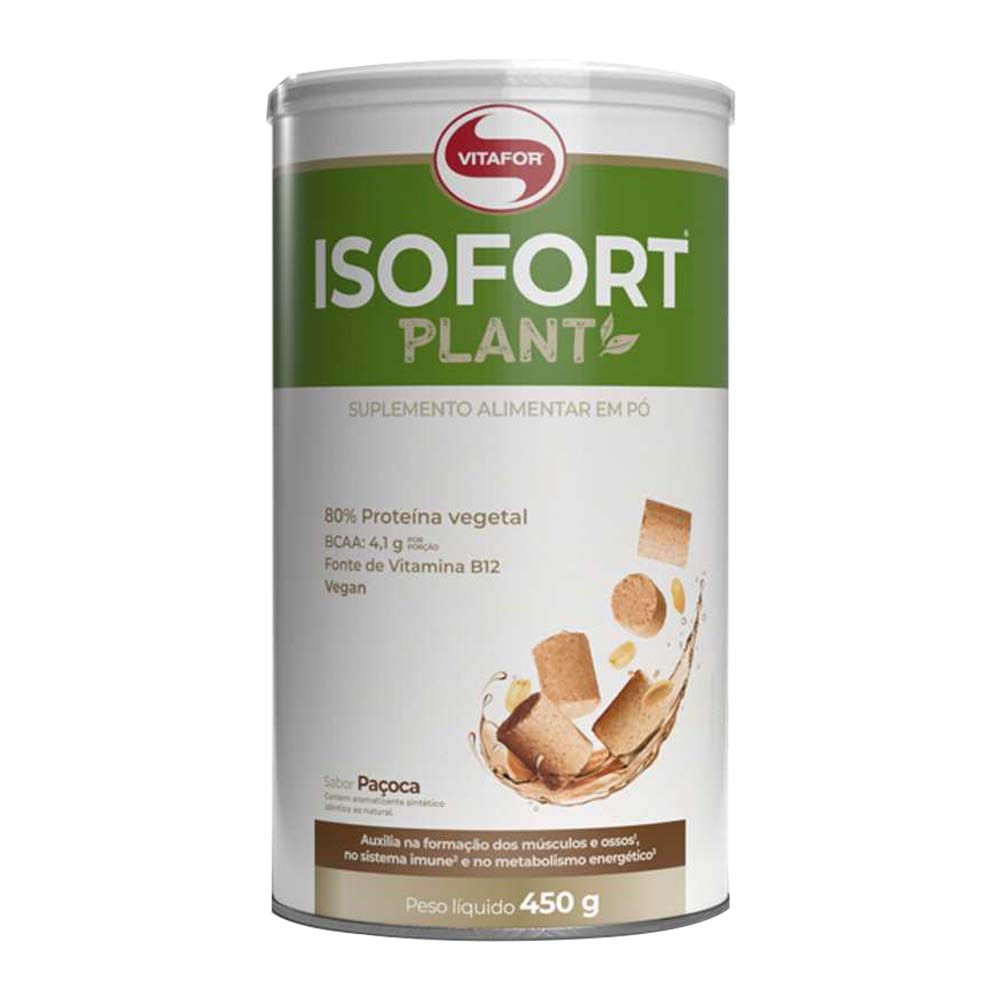 Isofort Plant Sabor Paçoca 450g Vitafor