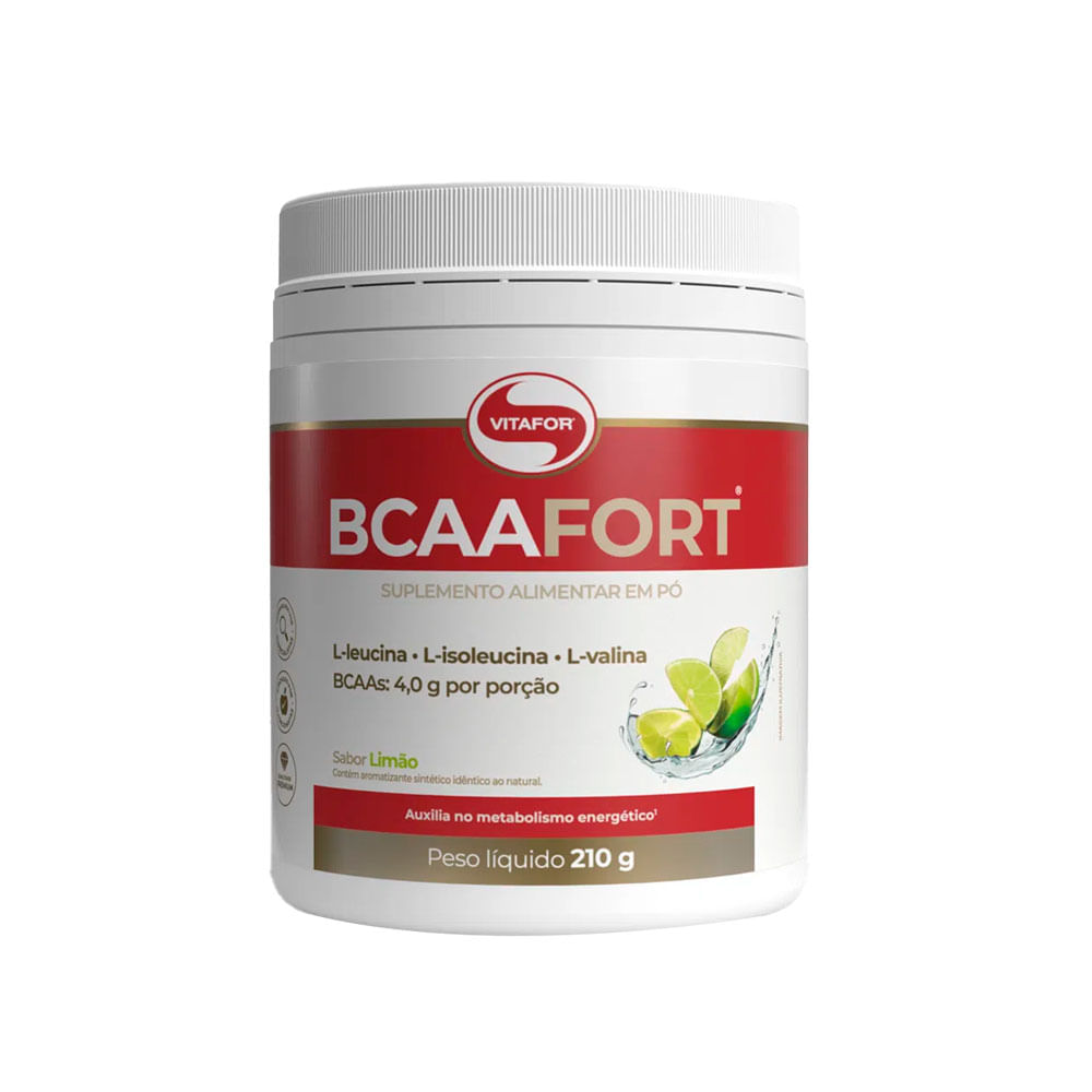 BCAA Fort Sabor Limão 210g Vitafor