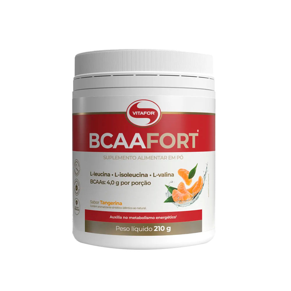 BCAA Fort Sabor Tangerina 210g Vitafor