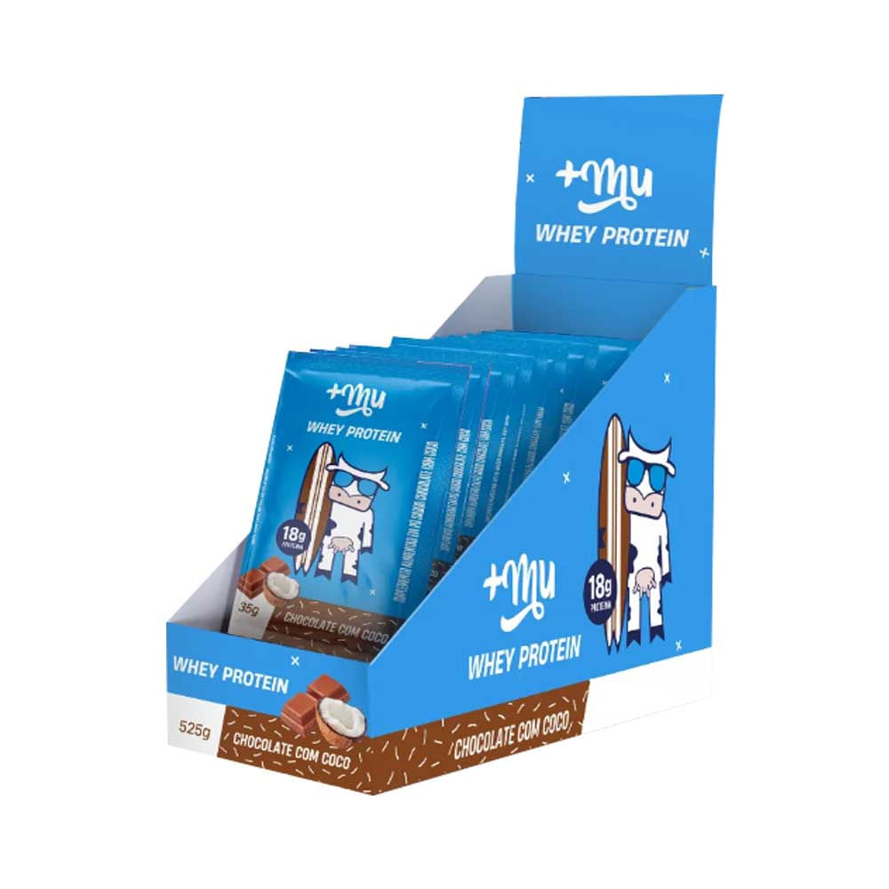 Whey Protein Concentrado Chocolate com Coco 35g +Mu