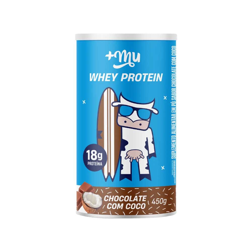Whey Protein Concentrado Chocolate com Coco 450g +Mu