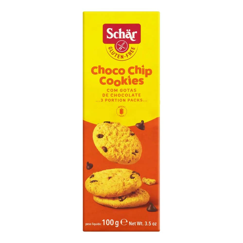 Cookies Gotas De Chocolate Choco Chip Sem Glúten 100g Schar