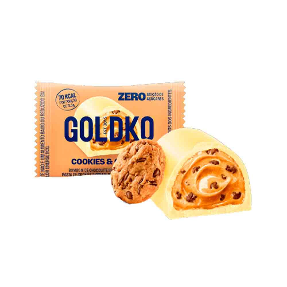 Bombom Cookies Cream Unidade 13,5g GoldKo