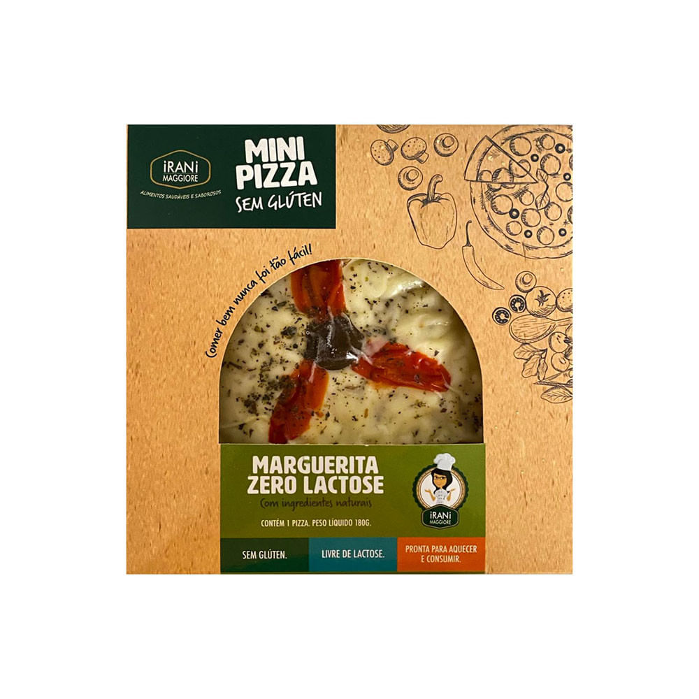 Pizza de Marguerita Zero Lactose Sem Glúten 180g Irani Maggiore