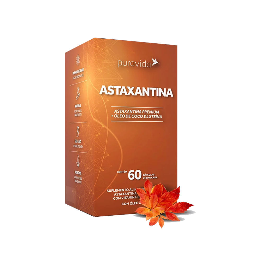 Astaxantina 60 Cápsulas PuraVida